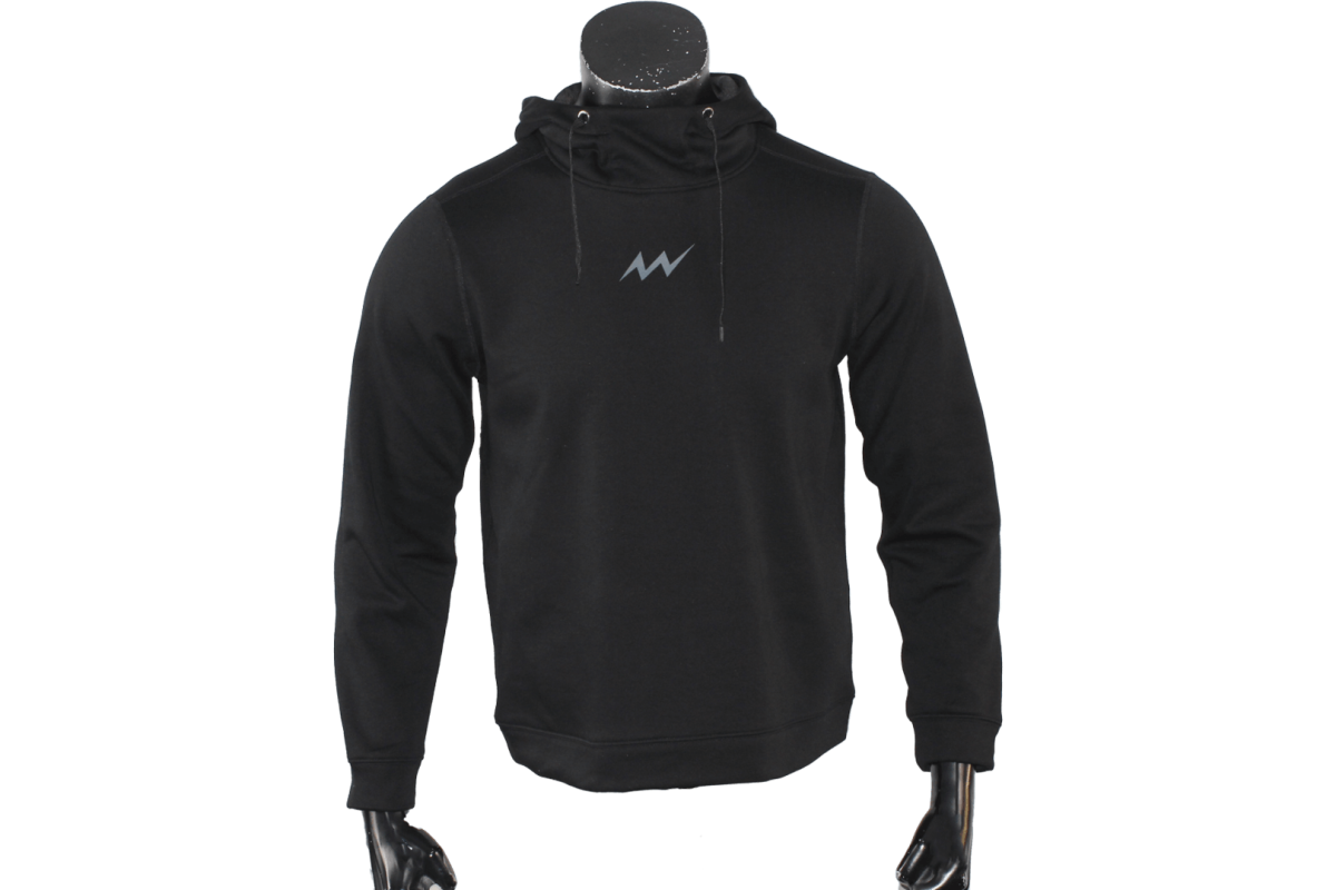 Custom High-Neck Dyed-Fabric Hoodie