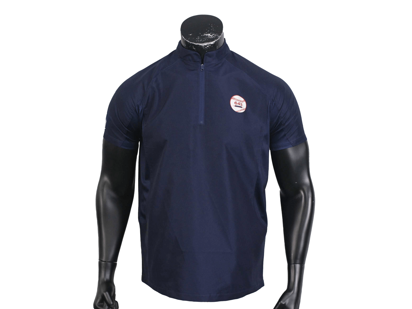Custom Men’s Baseball Polo with Half-Zip Collar