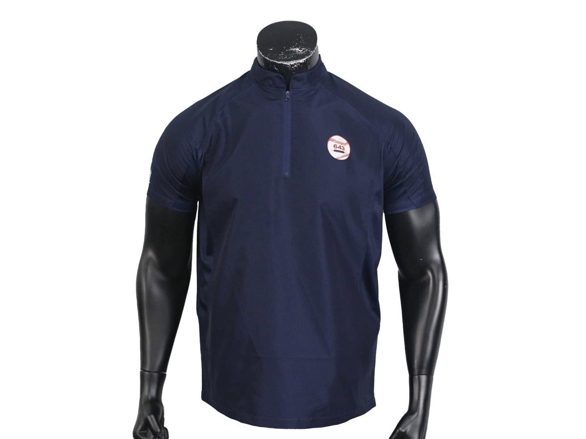 Custom Men’s Baseball Polo with Half-Zip Collar