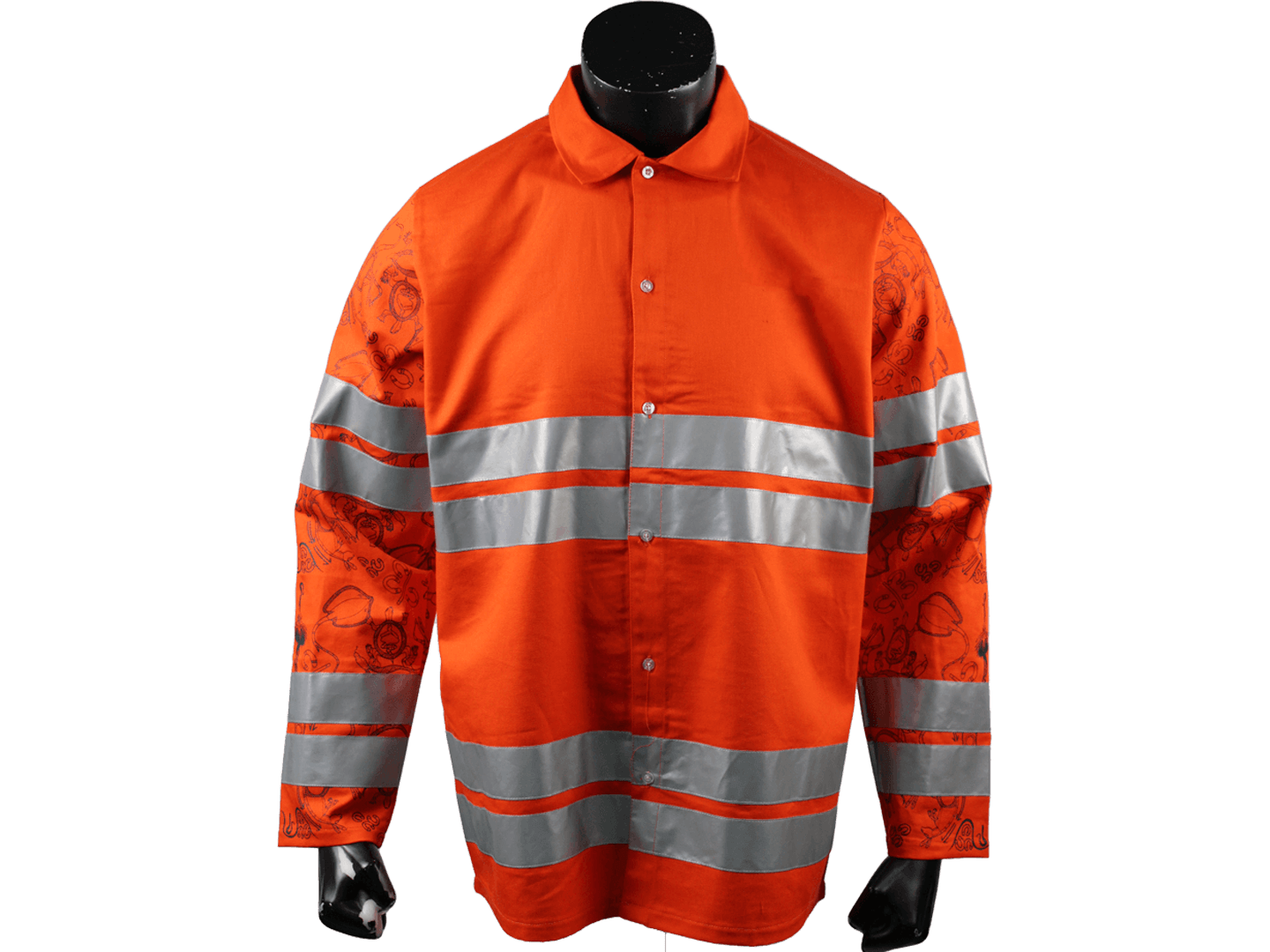 Custom Construction Button-Up Long Sleeve