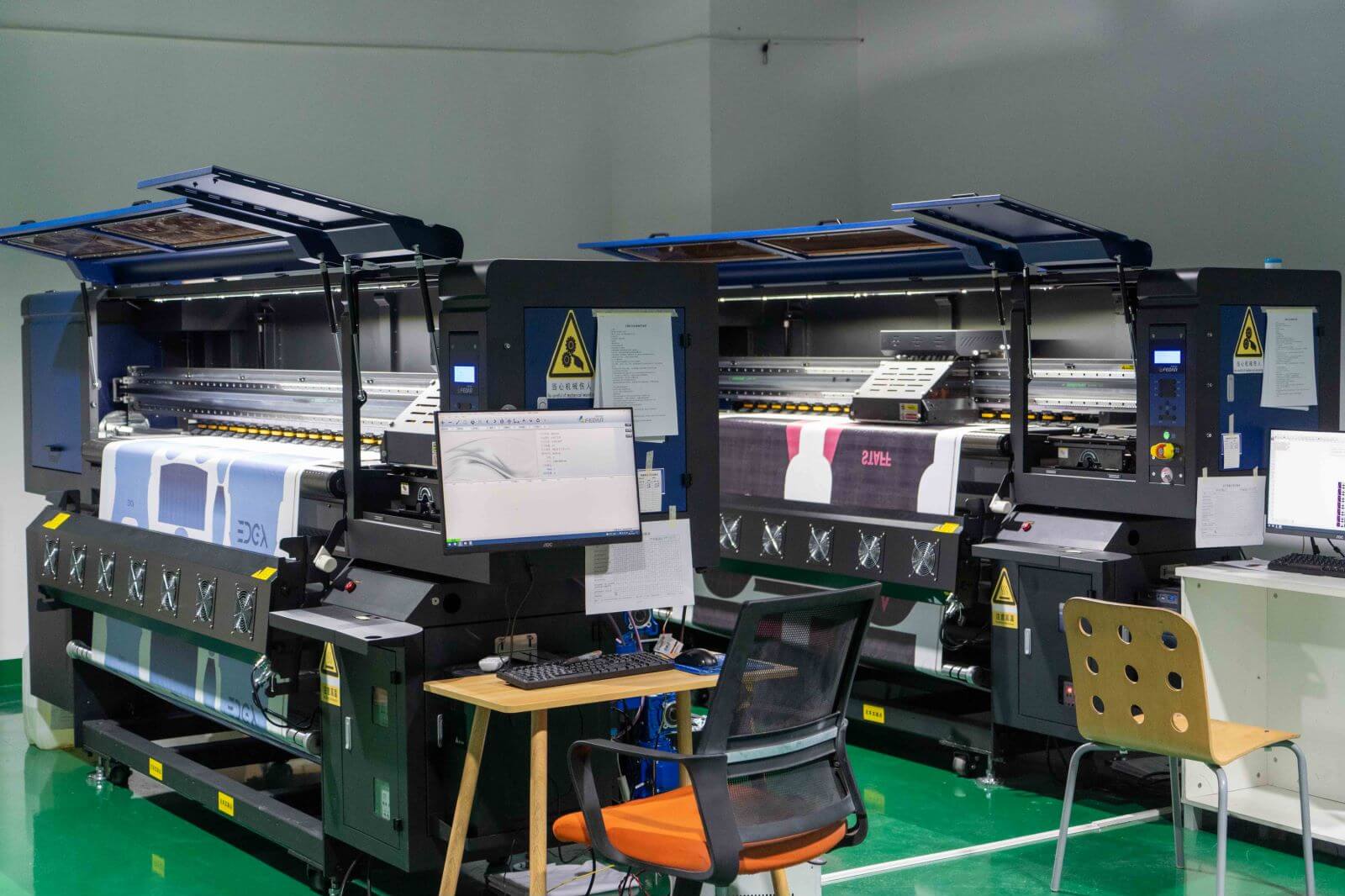 sublimation printing in factory