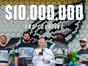 Jeffrey Lurie Speaks at Eagles Autism Challenge Milestone Event Philadelphia Eagles owner Jeffrey Lurie speaking at podium during Eagles Autism Challenge event, surrounded by participants and athletes wearing Eagles Autism Challenge jerseys, with '$10,000,000 and counting' displayed on balloon backdrop celebrating fundraising milestone.