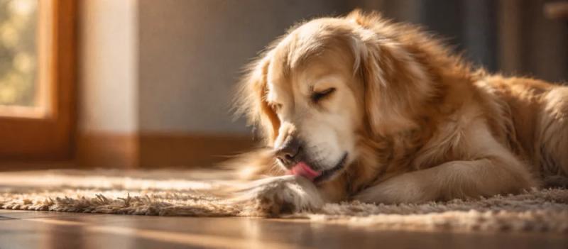 Why does my dog keep licking its paws? by Nuzzy