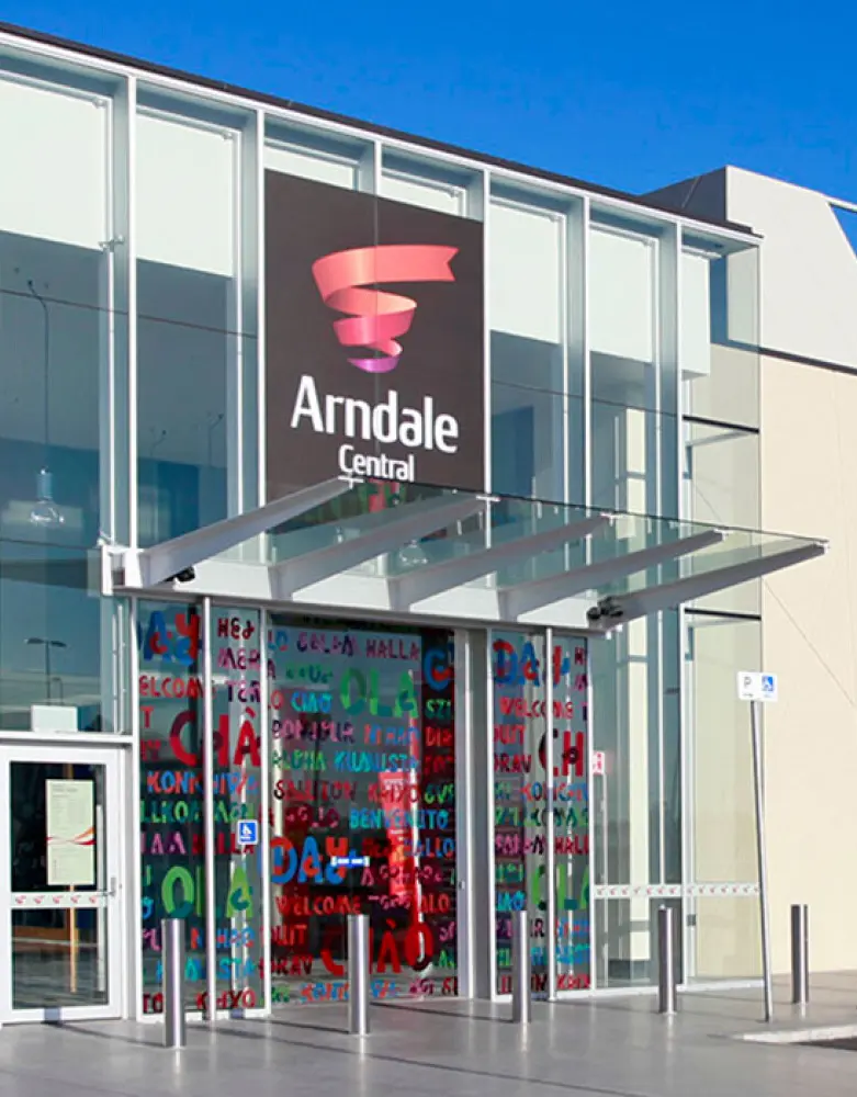 View of the entrance for Arndale Central