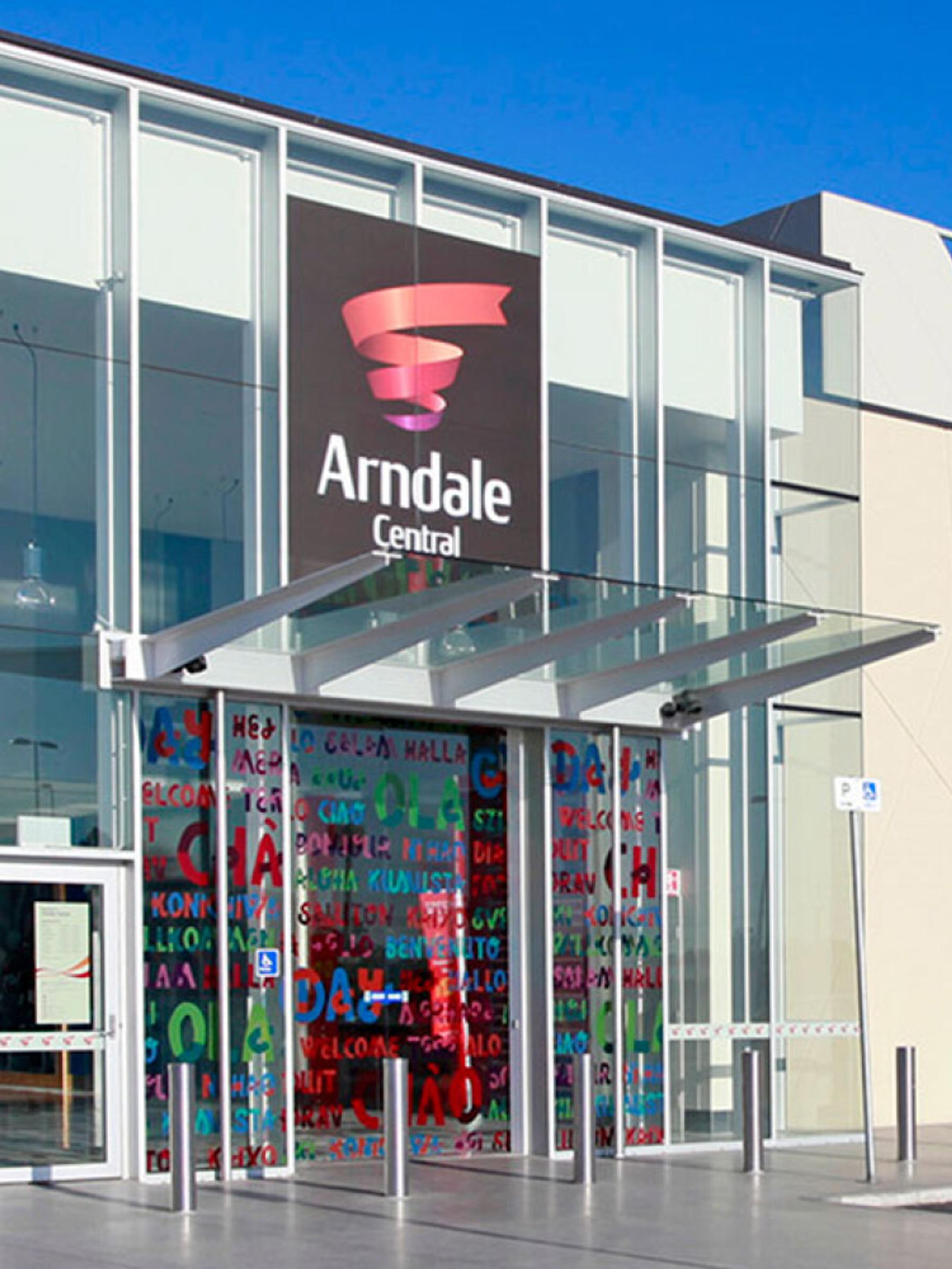 View of the entrance for Arndale Central