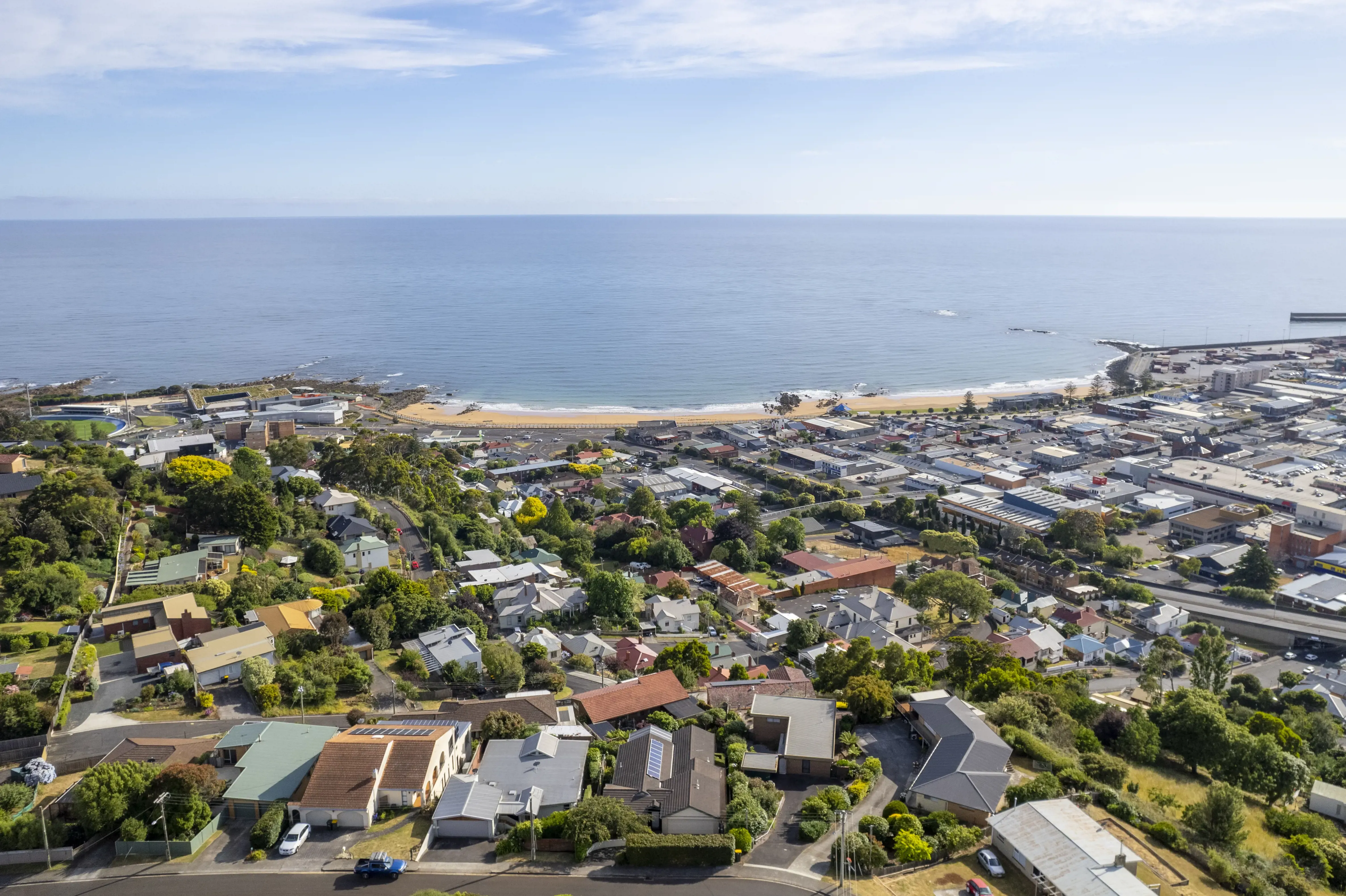 Coastal view over Bernie