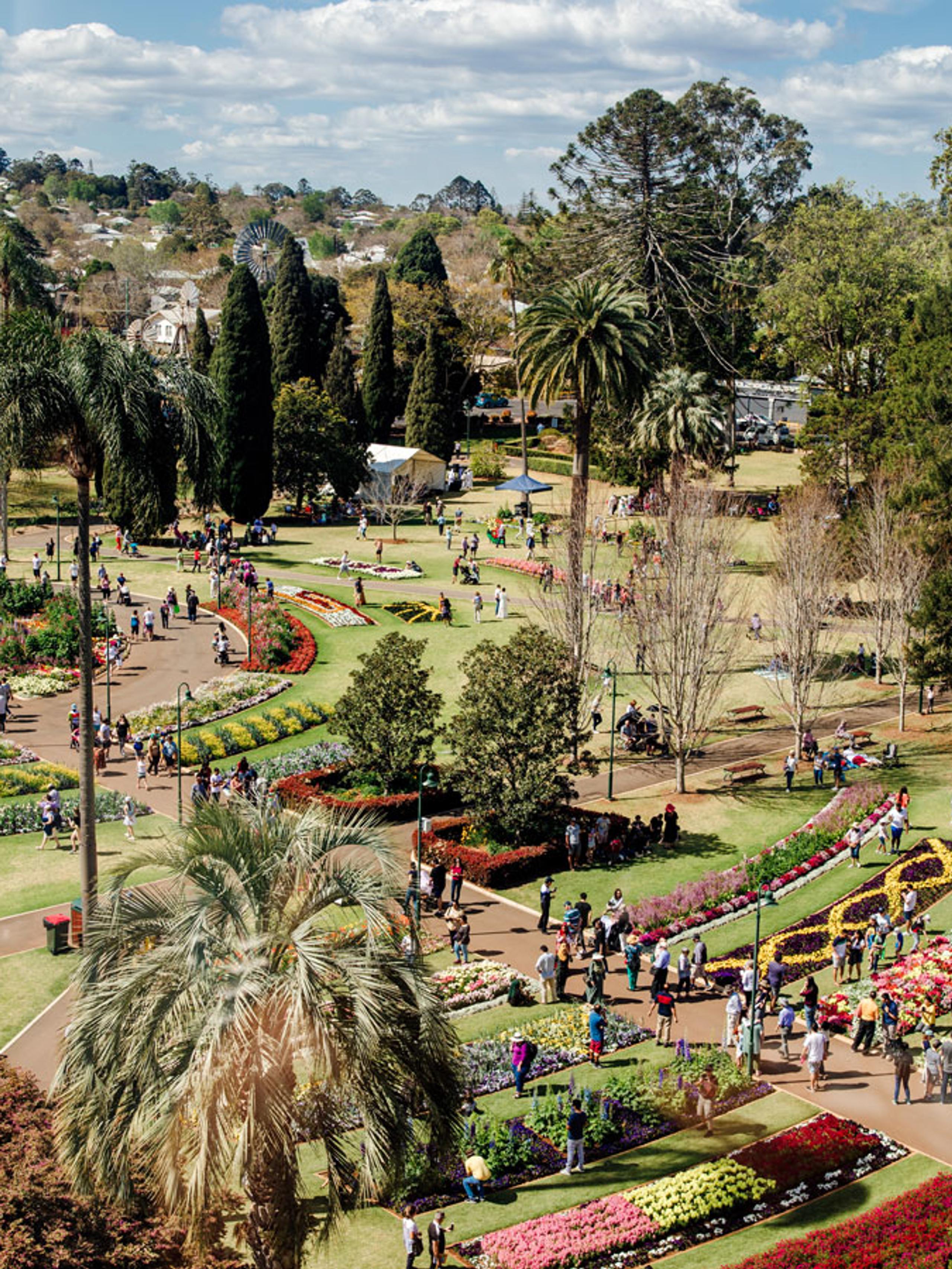Public park scene in Toowoomba