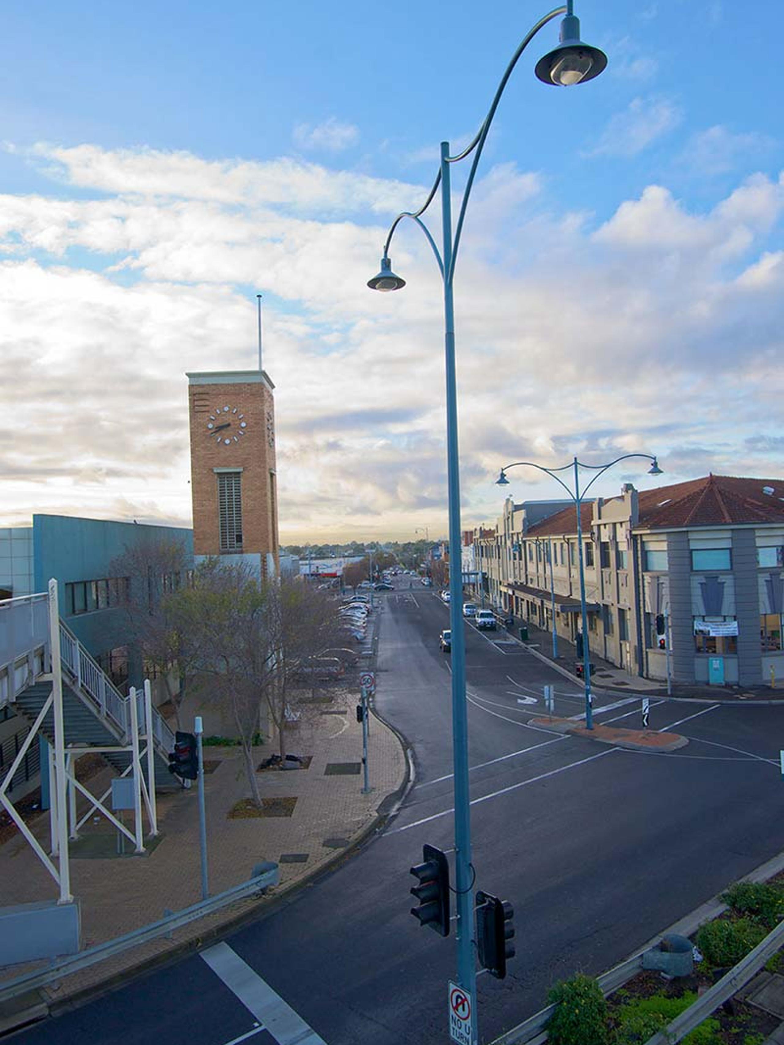 Aerial view of s street in Sunshine