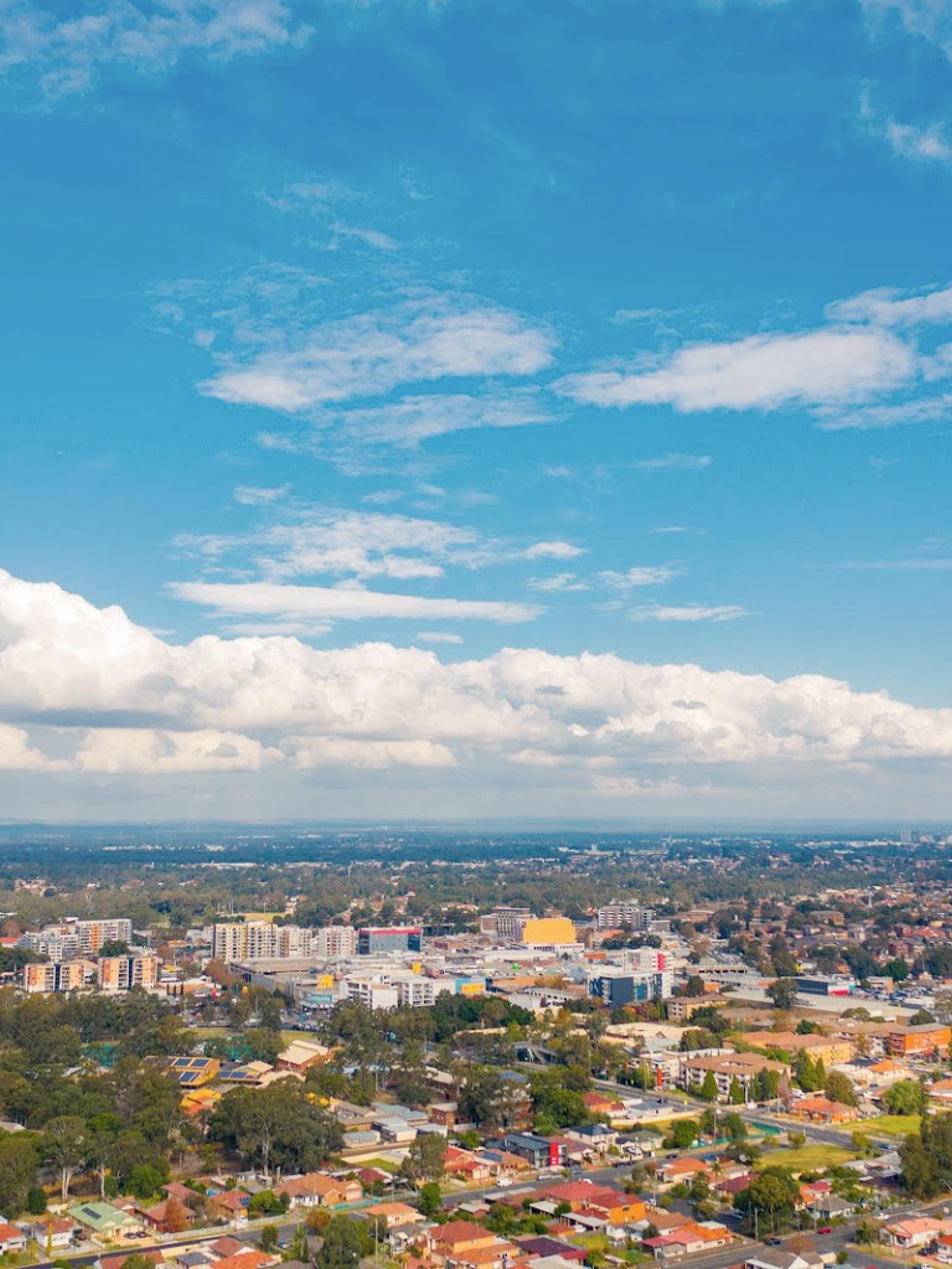 Aerial view over Fairfield