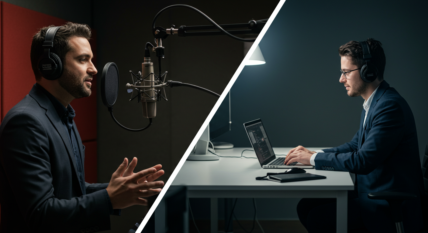 voice recording vs text to speech software