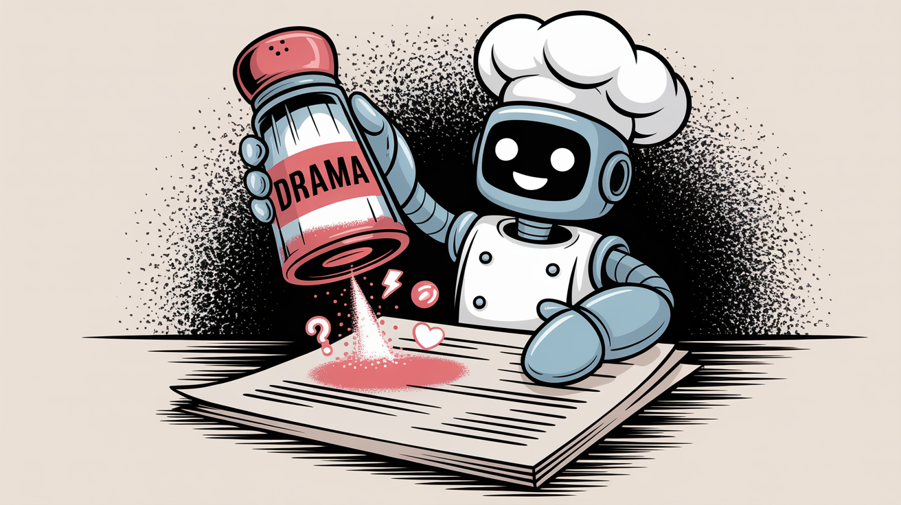 Seasoning a script with "drama" 