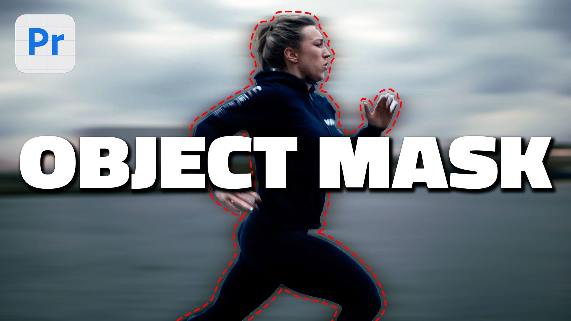 Premiere Pro Beta Object Mask isolating a subject from the background