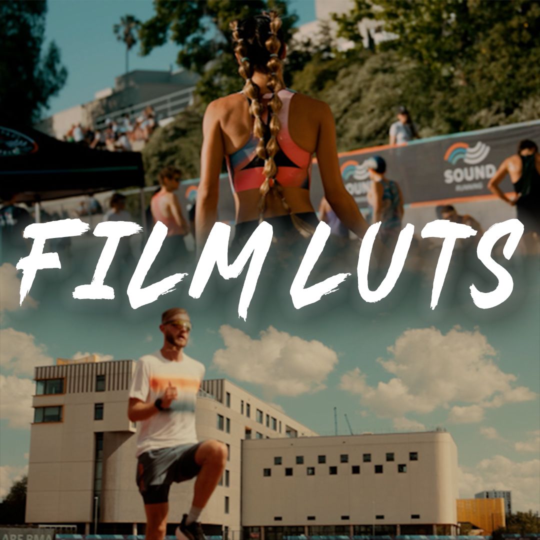 Before and after color grade using FILM LUTS cinematic looks