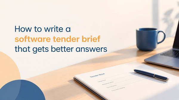 How to write a software tender brief that gets better answers