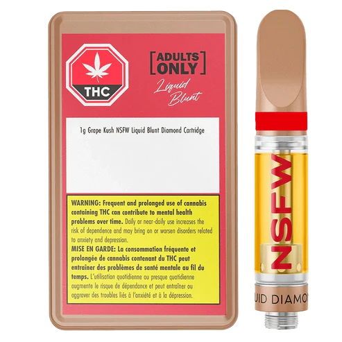 Adults Only Bumpin' Blue Raspberry NSFW Vape Cartridge