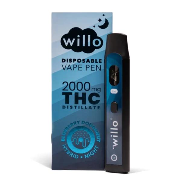 Willo 2000mg THC Vape Pen (Blueberry Doughnut)