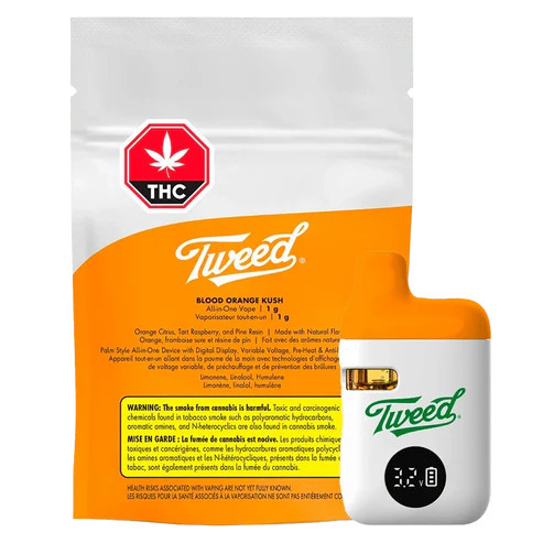 Tweed Blood Orange Kush Liquid Diamonds AIO