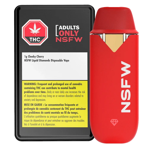 Adults Only Cheeky Cherry NSFW Liquid Diamond Vape Cartridge