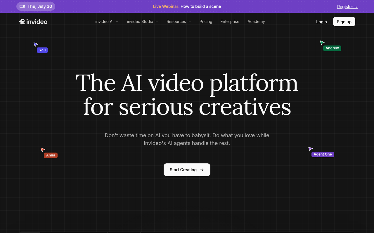 Veed Alternatives - invideo ai best marketers