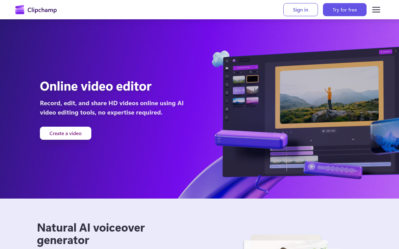 Veed Alternatives - clipchamp best windows native