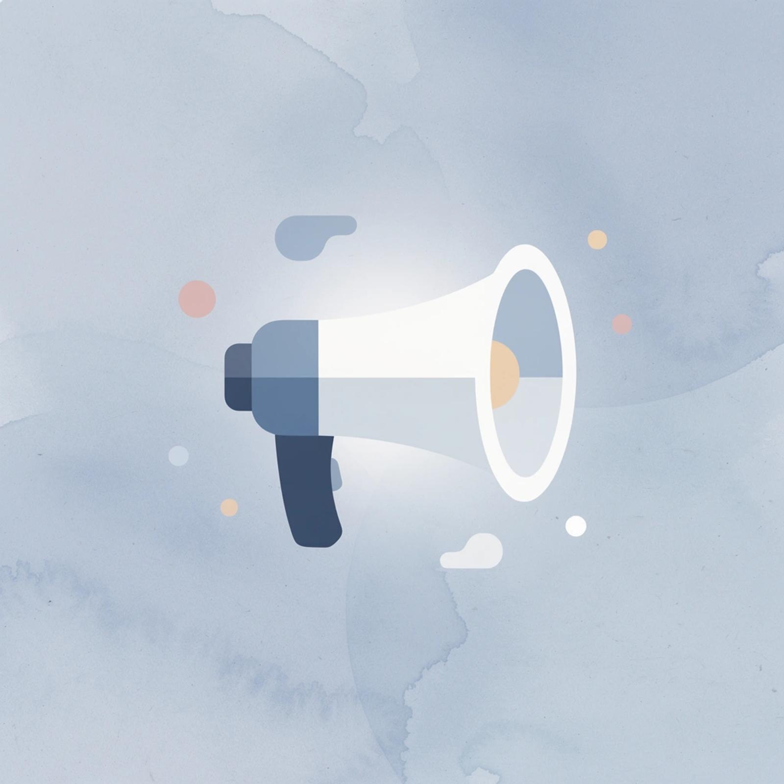 Megaphone icon representing proactive outreach