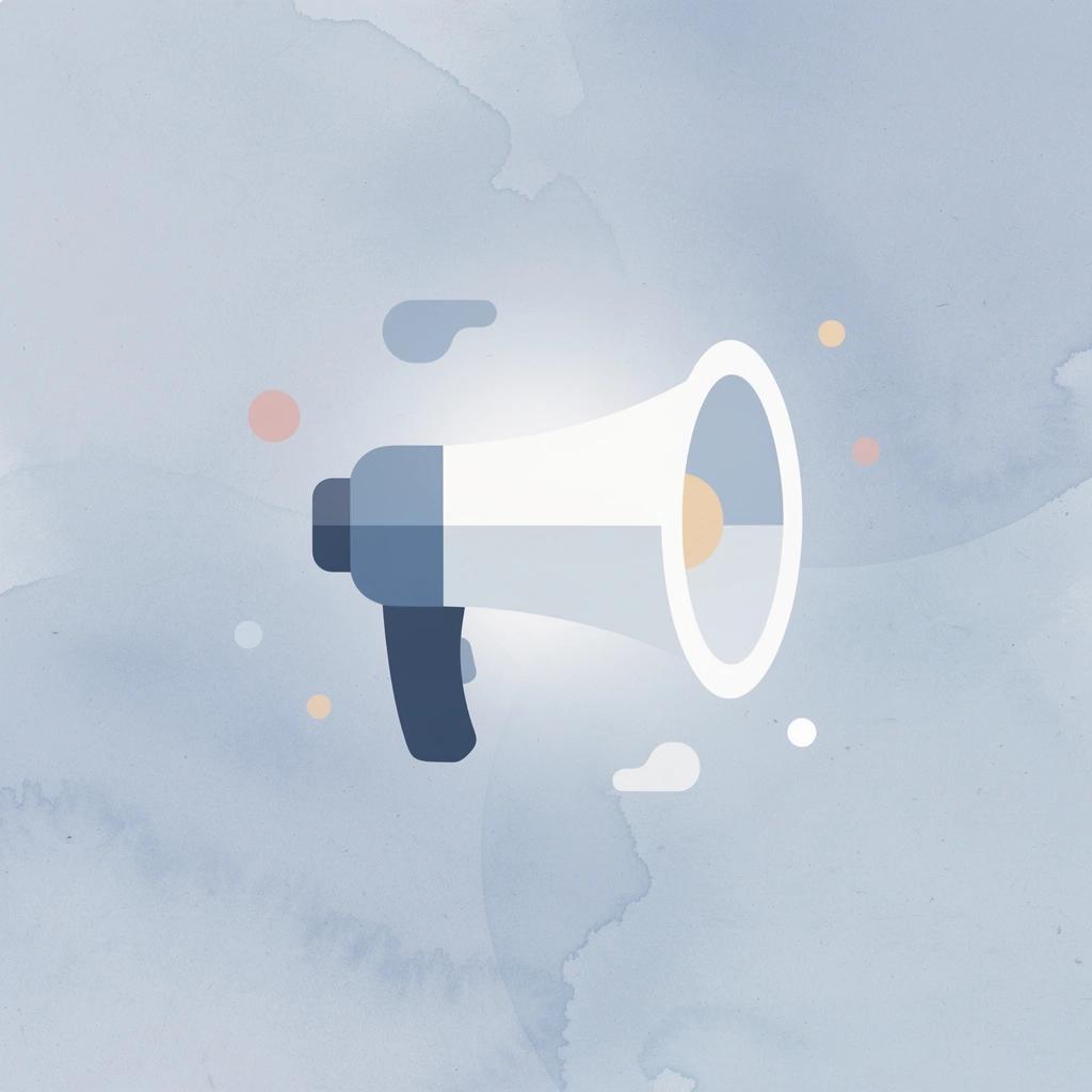 Megaphone icon representing proactive outreach