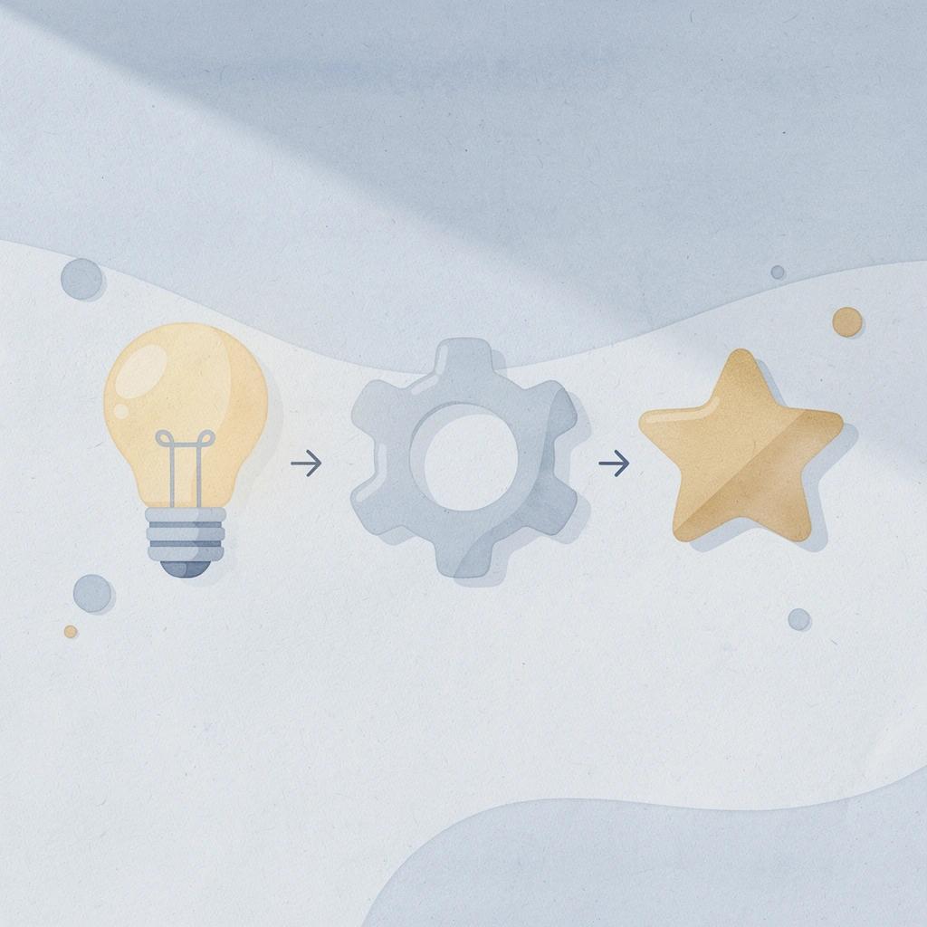 Three icons representing creator discovery, relationship management, and campaign analytics