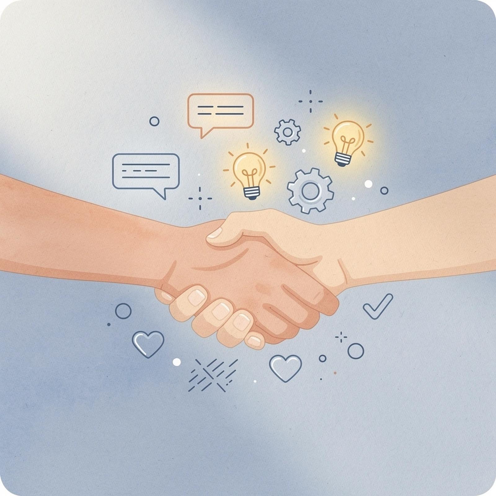 Scene showing partnership between creator and brand with performance indicators