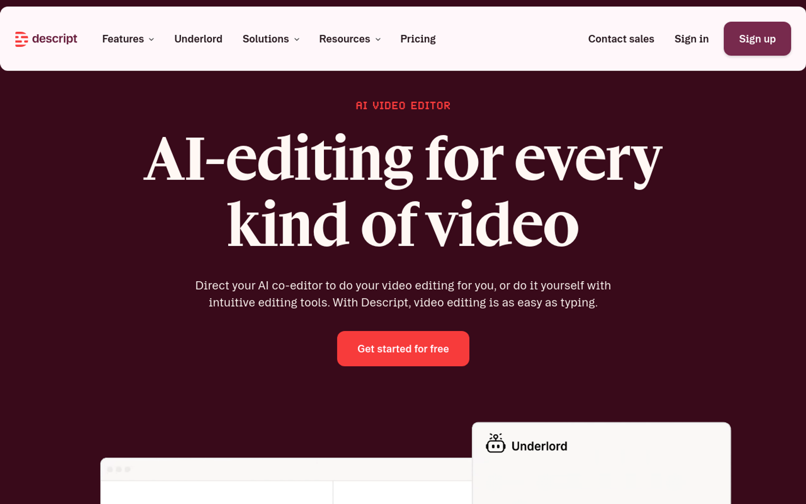 Veed Alternatives - descript best podcast interview