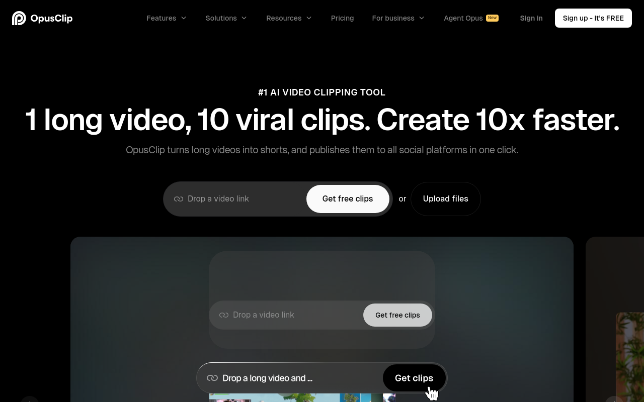 AI Content Repurposing - opus clip best powered