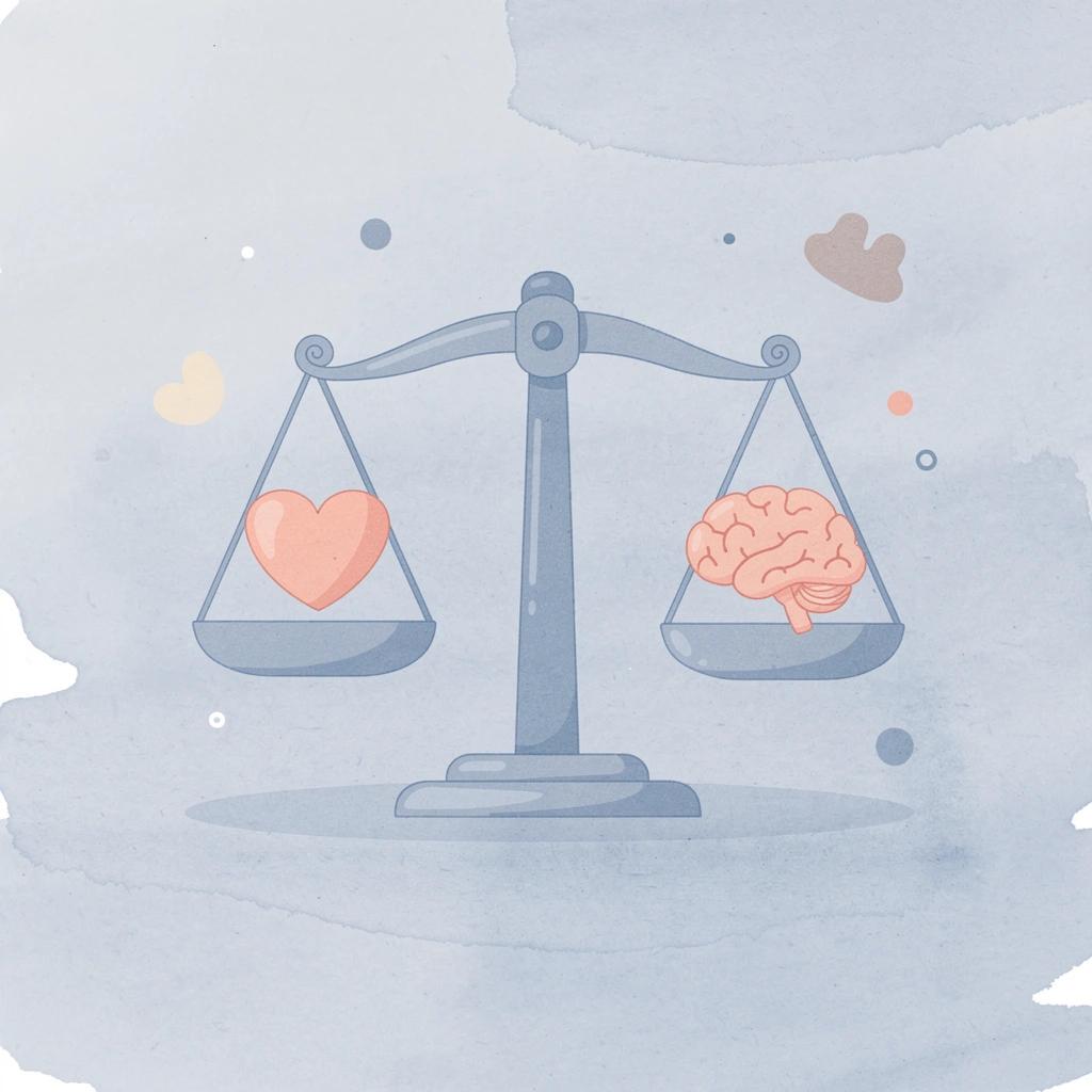 Balance scale comparing viral views against revenue streams