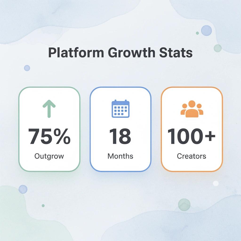 Statistics showing platform growth and scaling challenges