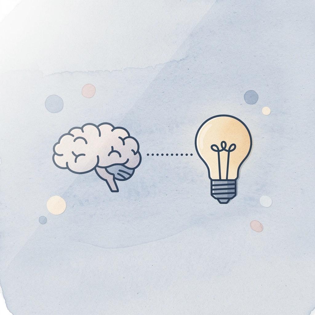 Two icons connected showing creator-brand alignment