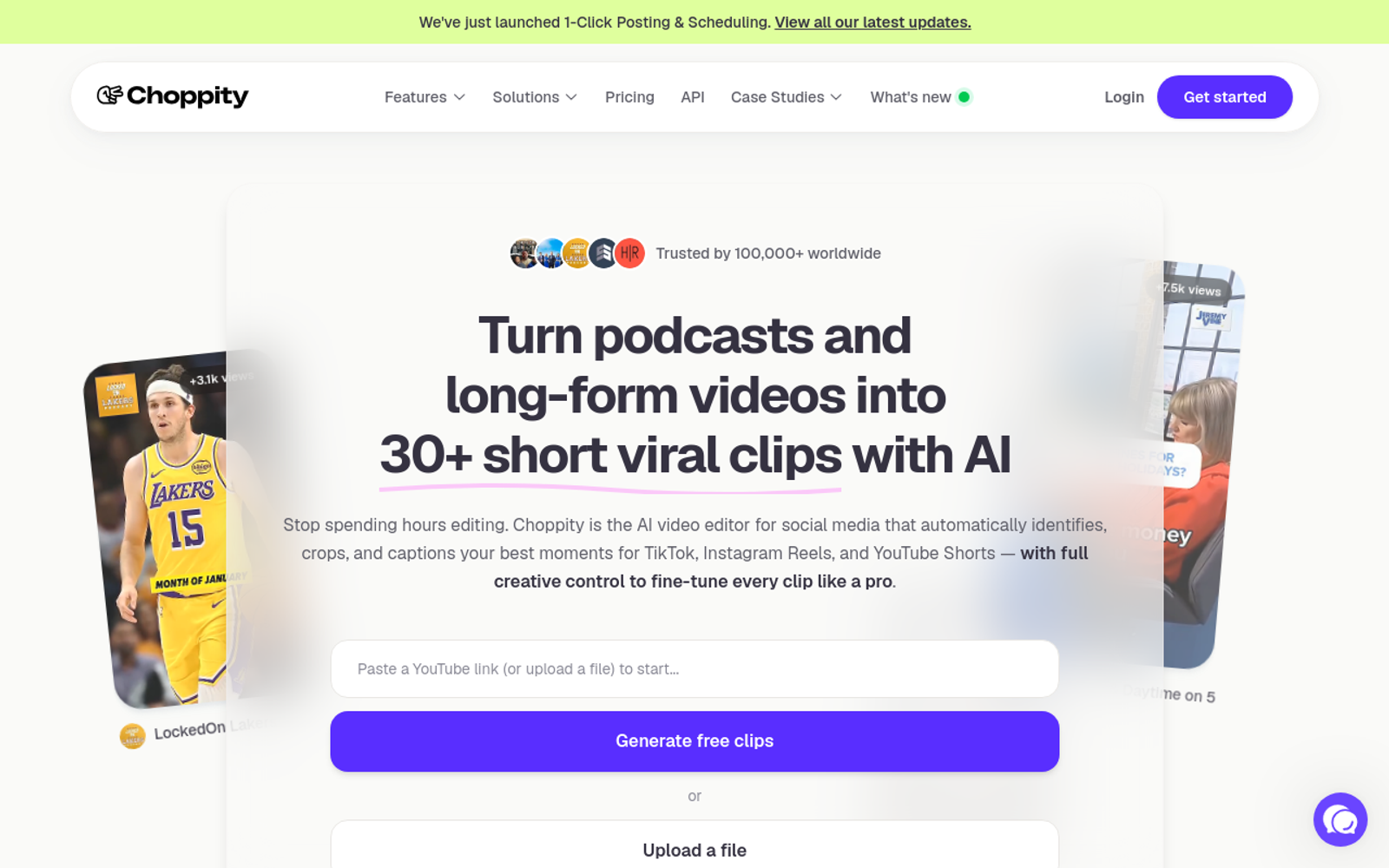 Opus Clip Alternatives - choppity best dedicated podcast
