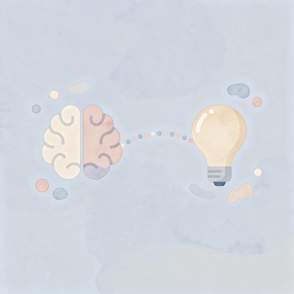Eye and dollar sign connected showing attention leads to conversion