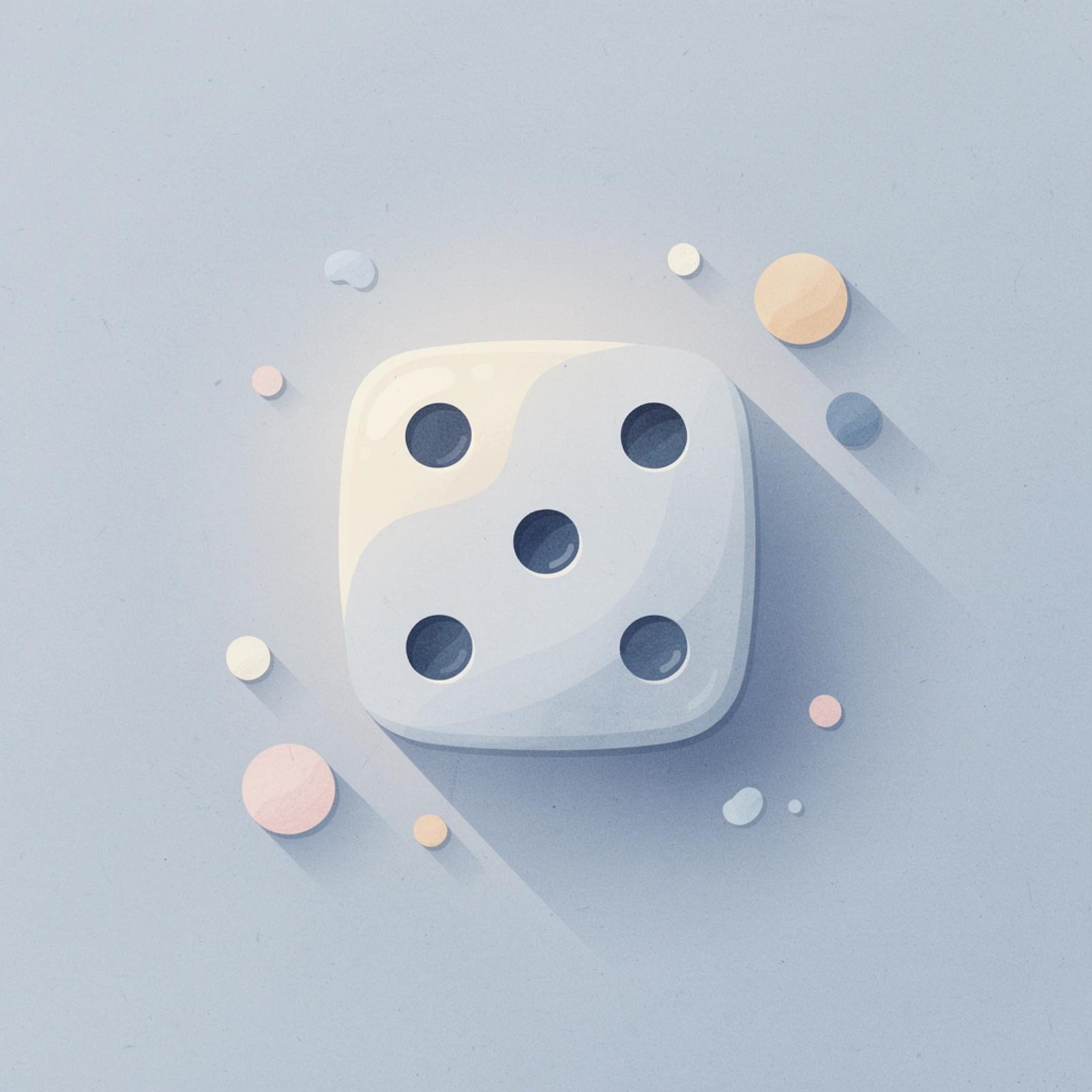 Dice icon representing lottery ticket approach to campaigns