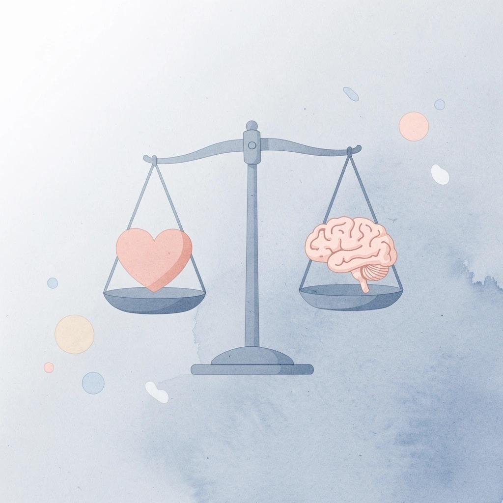 Balance scale icon comparing spend versus measurement