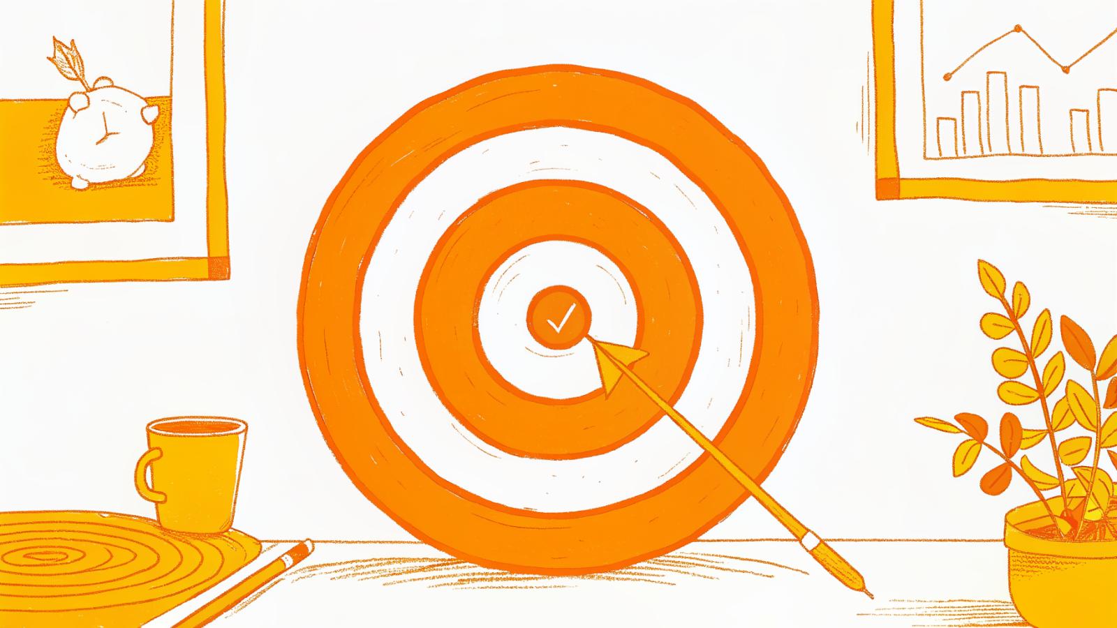  Target bullseye hit by arrow contrasting wasted flat-fee spend with verified creator reach
