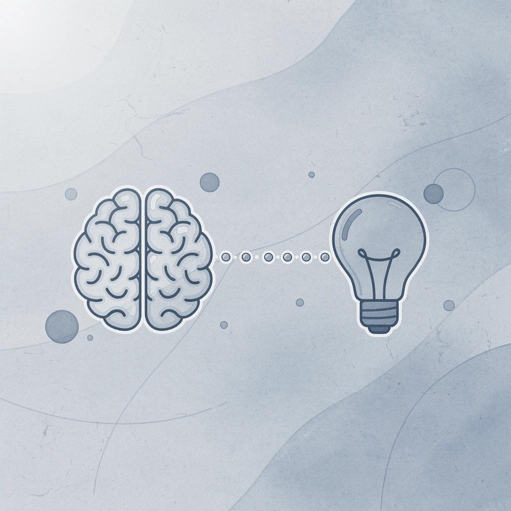 Two icons showing the connection between creator marketing and targeted results