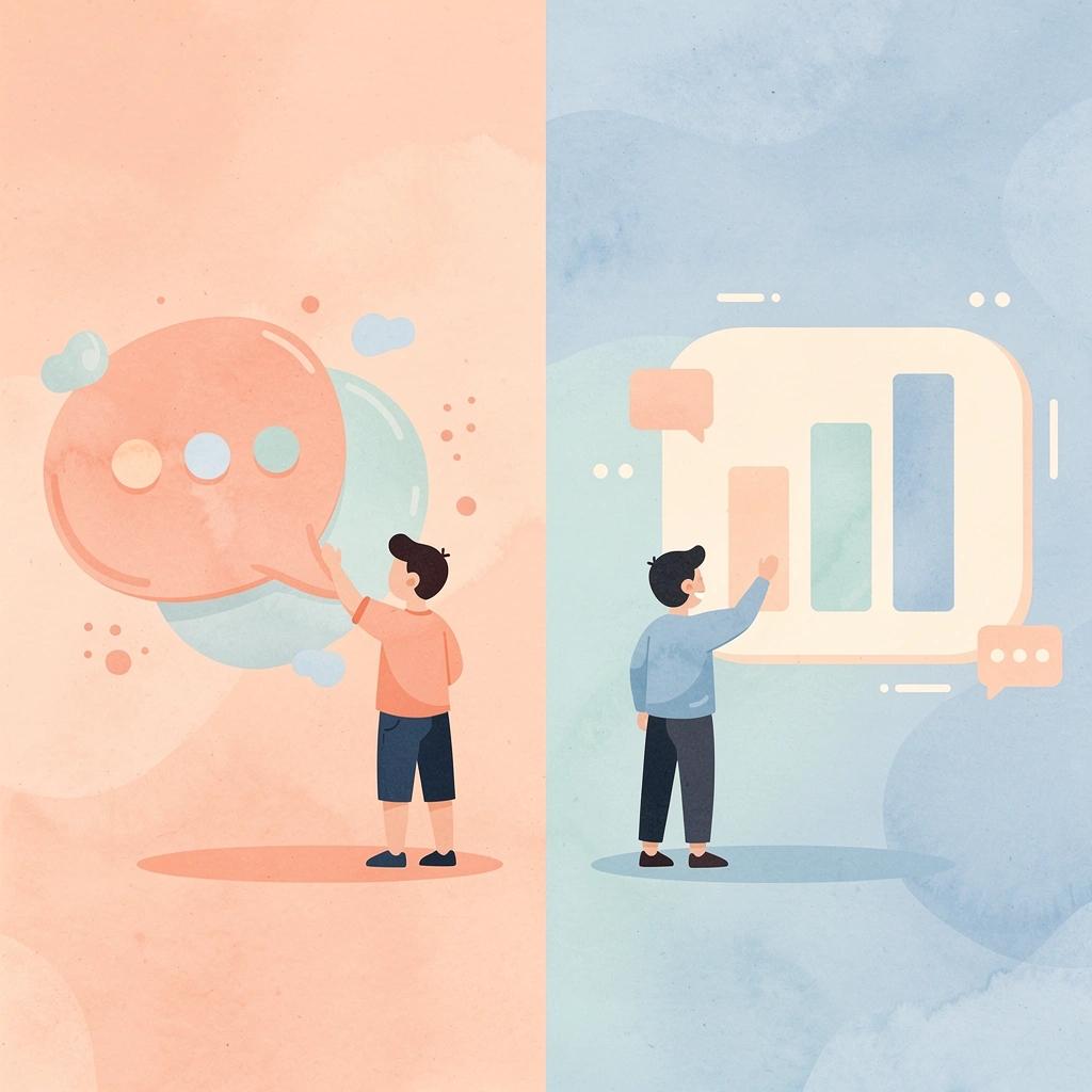 Scene showing the contrast between unpredictable platform income and consistent creator earnings