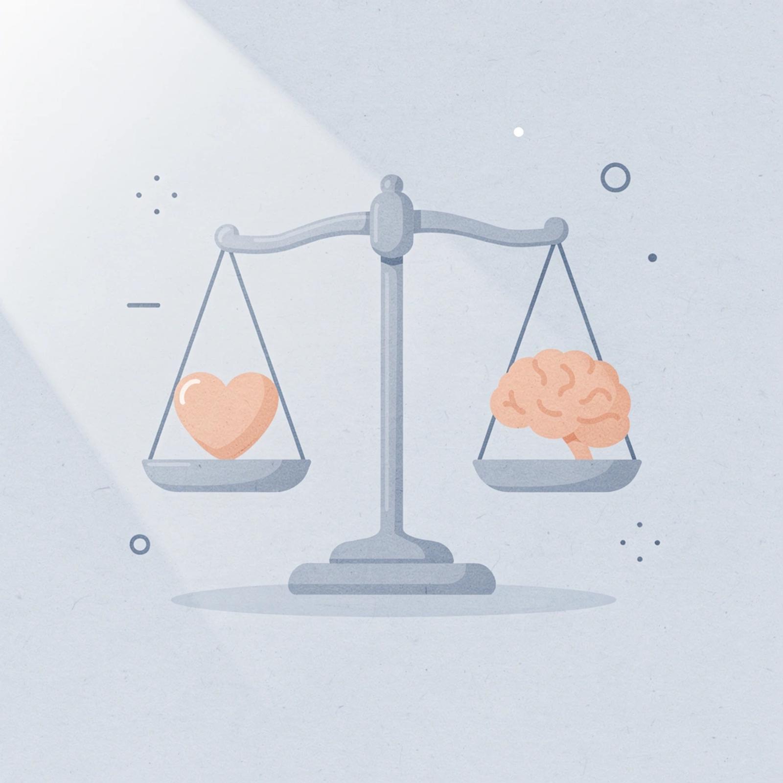 Scale showing imbalance between instant expectations and long-term reality