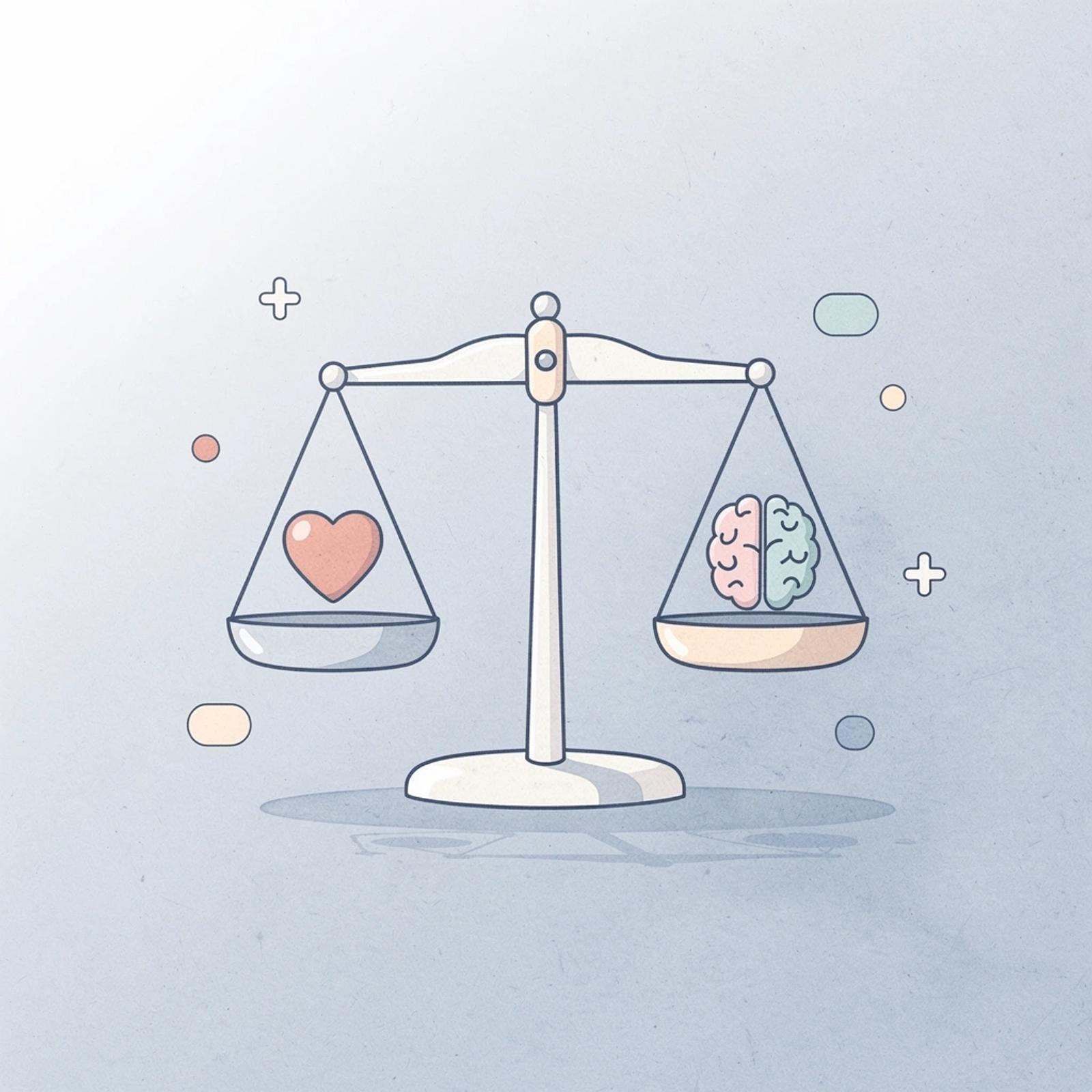 Balance scale comparing flat fees versus performance-based payouts