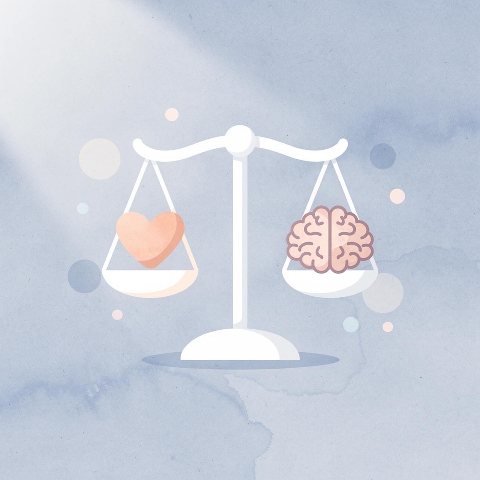 Balance scale comparing technical tools with workflow coordination