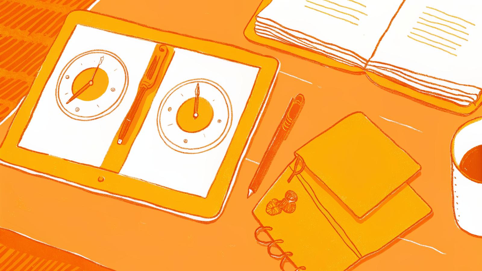 Two engagement-rate gauge dials on a tablet comparing nano and micro influencer performance