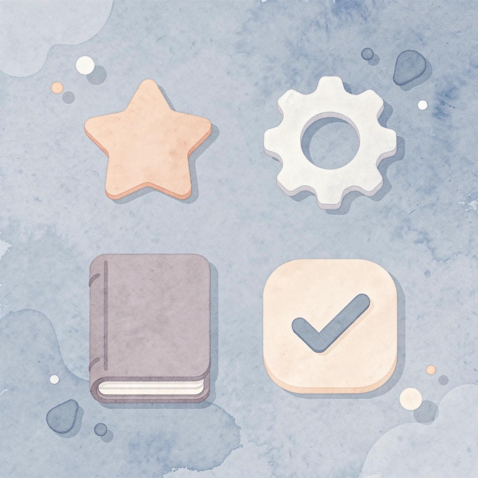 Four icons representing the main online income models