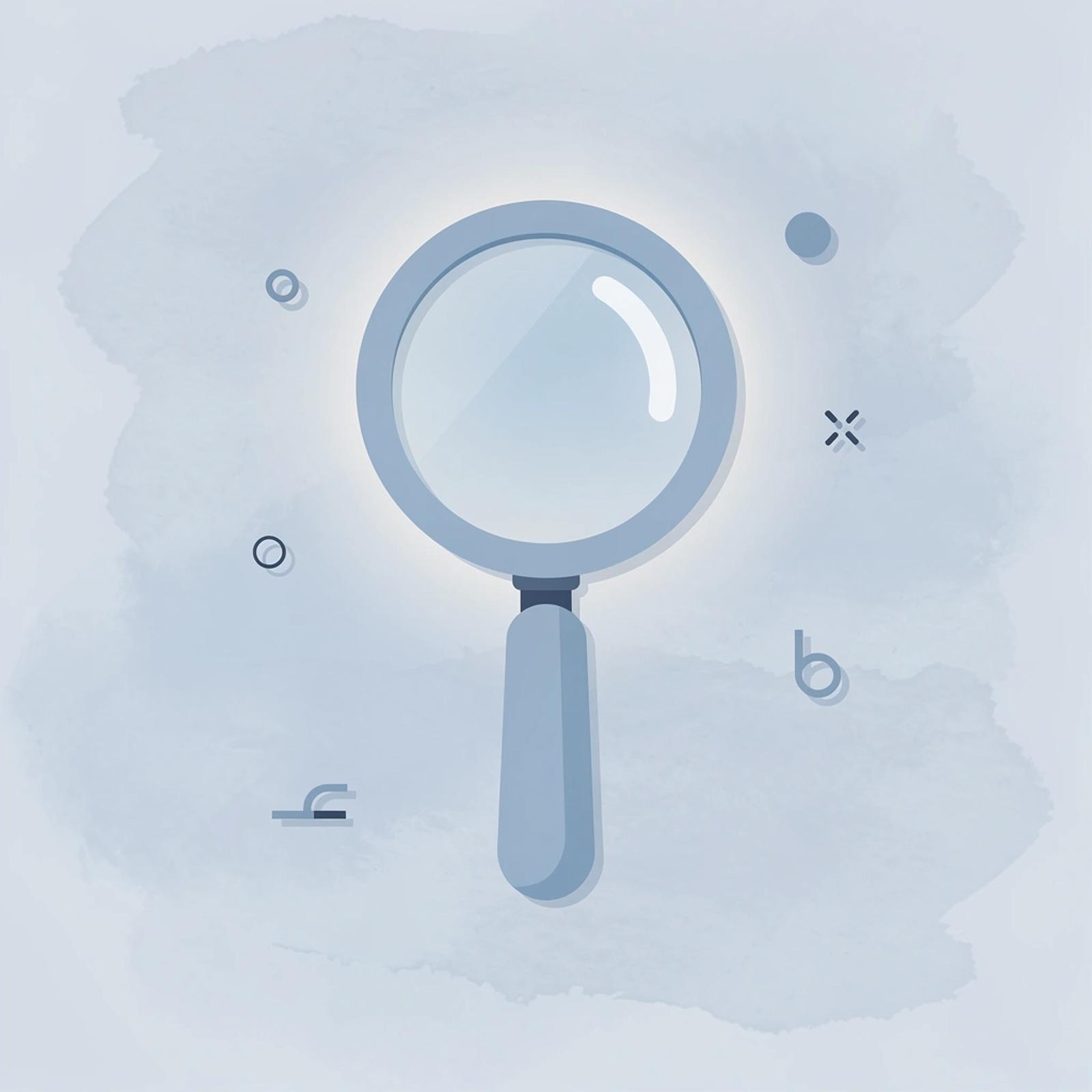 Magnifying glass icon representing bottleneck analysis