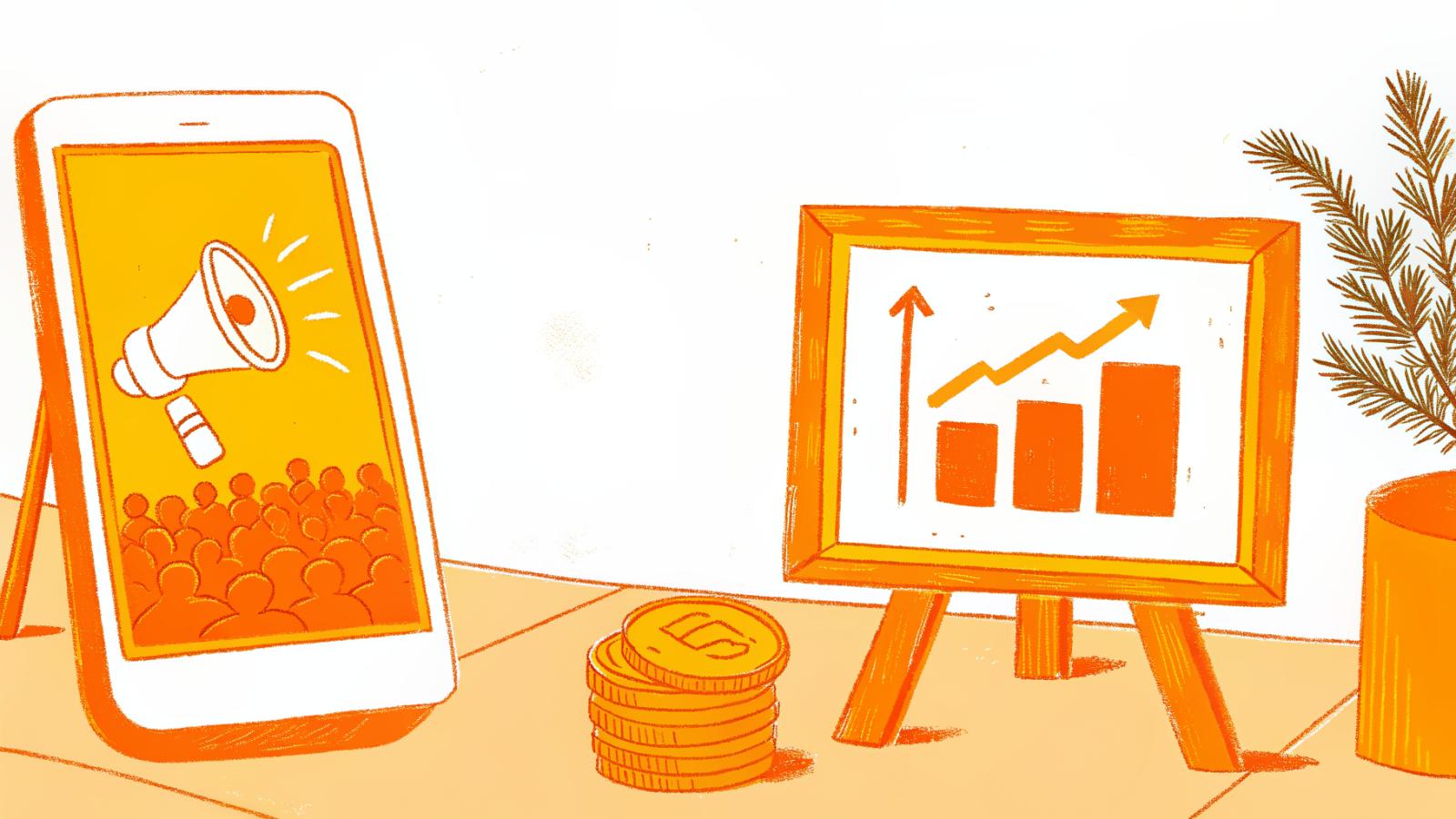 Influencer audience access versus creator content asset illustrated as two contrasting panels