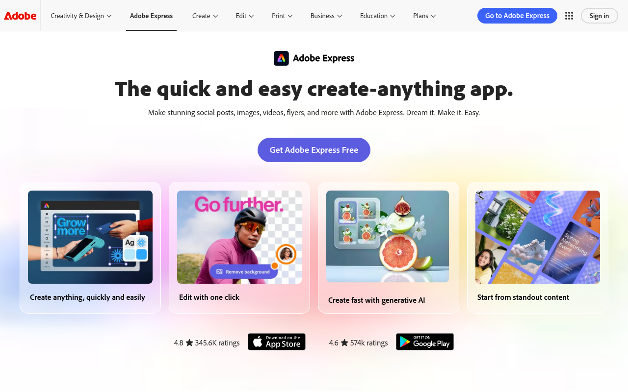 Veed Alternatives - adobe express best brand