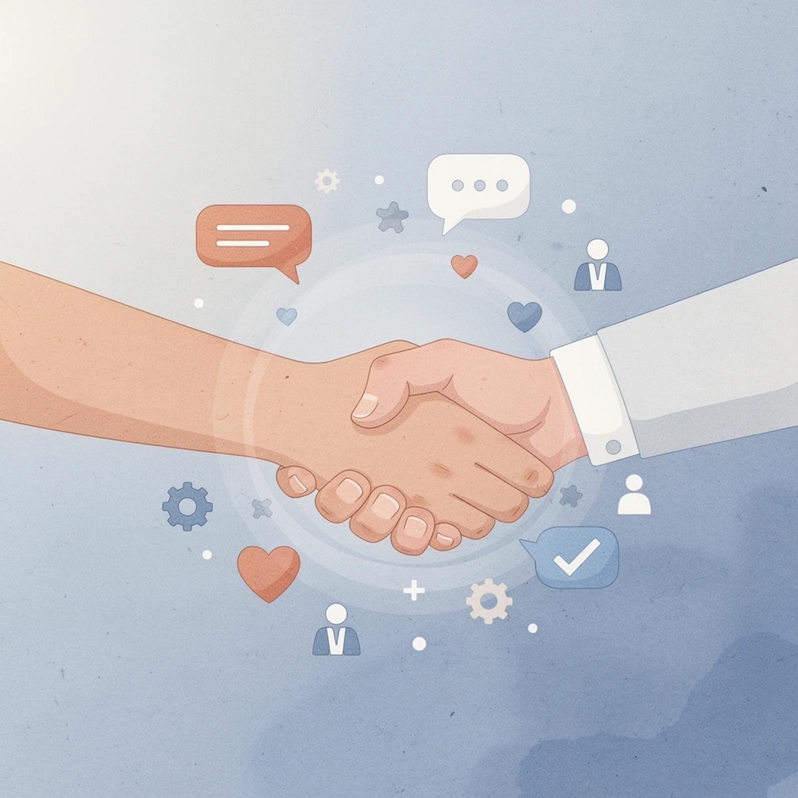 Scene of a brand and creator forming a paid partnership