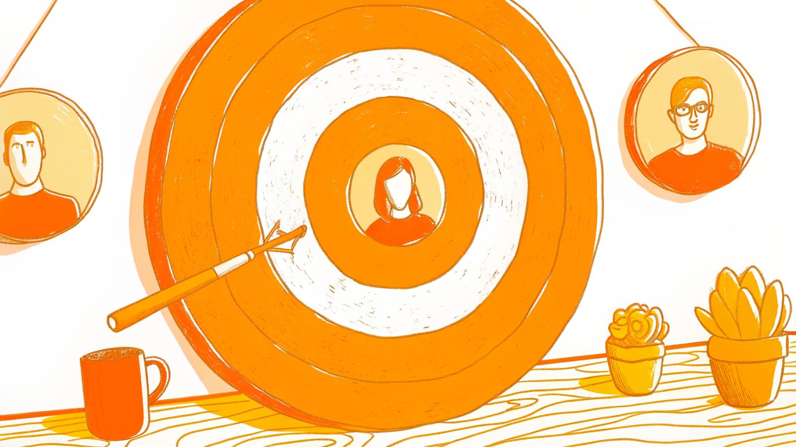 Bullseye graphic prioritizing engagement rate over follower count for creator evaluation
